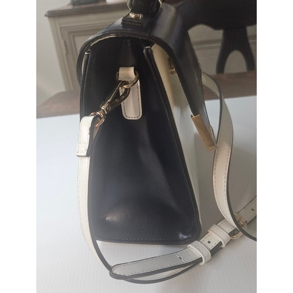 Dune London color block Crossbody Handbag Cream, Navy, Black - Picture 4 of 9